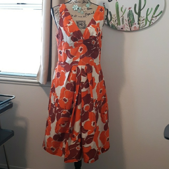Banana Republic Dresses & Skirts - Banana Republic orange floral dress